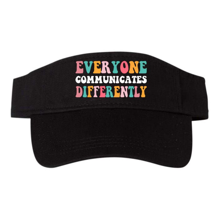 Everyone Communicates Differently Quote Valucap Bio-Washed Visor