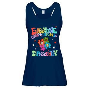 Everyone Communicates Differently Funny Design Ladies Essential Flowy Tank