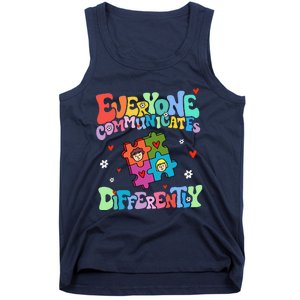 Everyone Communicates Differently Funny Design Tank Top