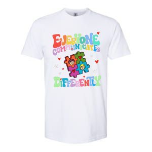 Everyone Communicates Differently Funny Design Softstyle CVC T-Shirt