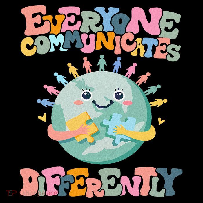 Everyone Communicates Differently Funny High Crown Mesh Back Trucker Hat