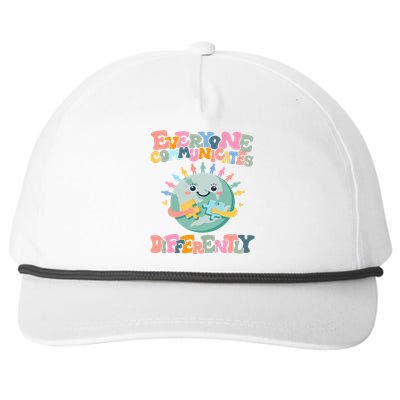 Everyone Communicates Differently Funny Snapback Five-Panel Rope Hat