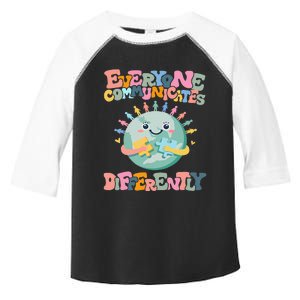 Everyone Communicates Differently Funny Toddler Fine Jersey T-Shirt