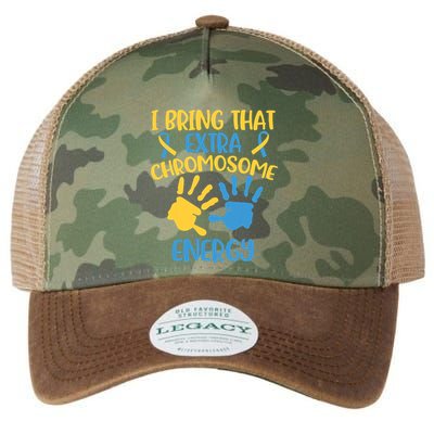 Extra Chromosome Down Syndrome Funny Trisomy 21 Legacy Tie Dye Trucker Hat