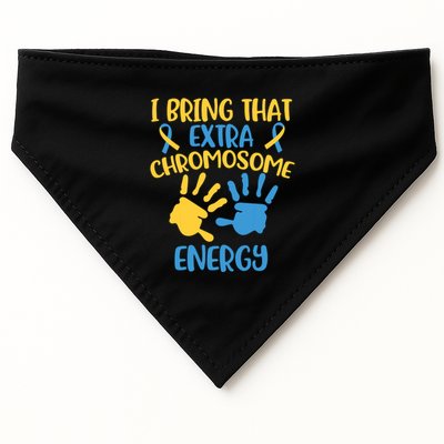 Extra Chromosome Down Syndrome Funny Trisomy 21 USA-Made Doggie Bandana