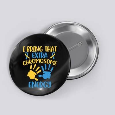 Extra Chromosome Down Syndrome Funny Trisomy 21 Button