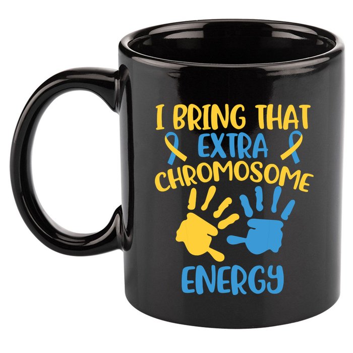 Extra Chromosome Down Syndrome Funny Trisomy 21 11oz C Handle Ceramic Mug