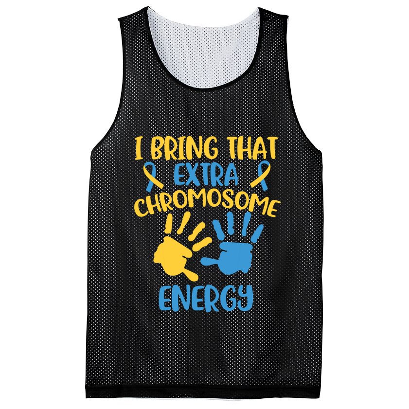 Extra Chromosome Down Syndrome Funny Trisomy 21 Mesh Reversible Basketball Jersey Tank