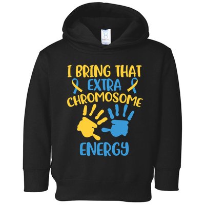Extra Chromosome Down Syndrome Funny Trisomy 21 Toddler Hoodie