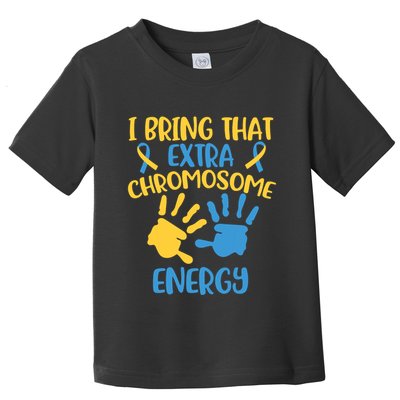 Extra Chromosome Down Syndrome Funny Trisomy 21 Toddler T-Shirt
