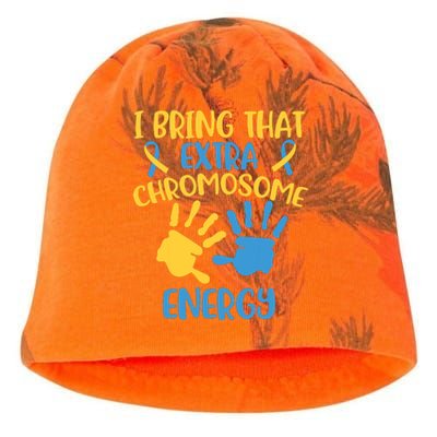 Extra Chromosome Down Syndrome Funny Trisomy 21 Kati - Camo Knit Beanie