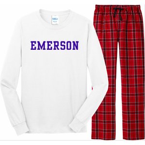 Emerson College Long Sleeve Pajama Set