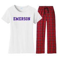 Emerson College Women's Flannel Pajama Set