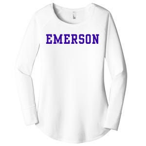 Emerson College Women's Perfect Tri Tunic Long Sleeve Shirt