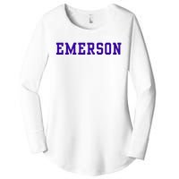 Emerson College Women's Perfect Tri Tunic Long Sleeve Shirt