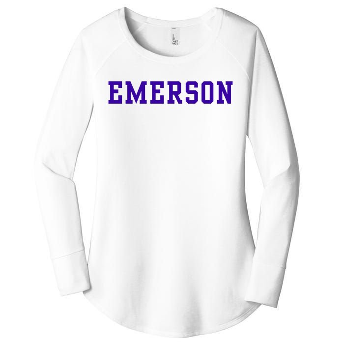 Emerson College Women's Perfect Tri Tunic Long Sleeve Shirt