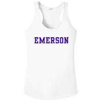 Emerson College Ladies PosiCharge Competitor Racerback Tank