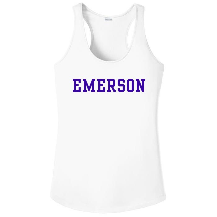 Emerson College Ladies PosiCharge Competitor Racerback Tank