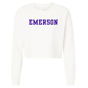 Emerson College Cropped Pullover Crew