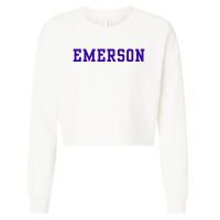 Emerson College Cropped Pullover Crew