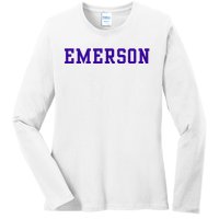 Emerson College Ladies Long Sleeve Shirt