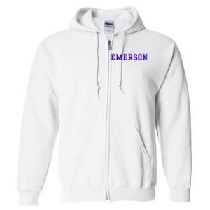 Emerson College Full Zip Hoodie