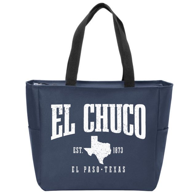 El Chuco El Paso Texas Pride Vintage Est. 1873 Zip Tote Bag