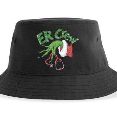 Er Crew Emergency Room Nurse Christmas Sustainable Bucket Hat