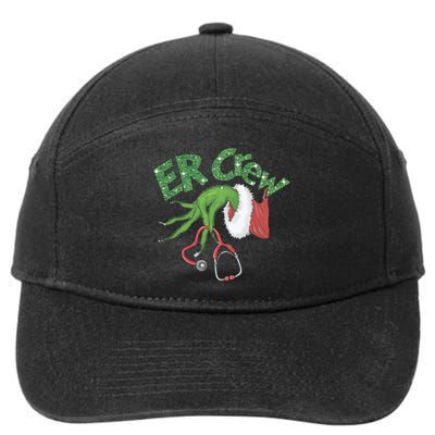 Er Crew Emergency Room Nurse Christmas 7-Panel Snapback Hat