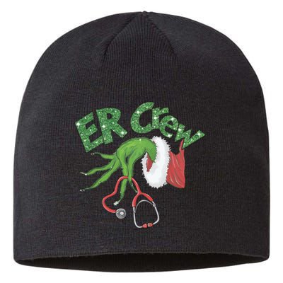 Er Crew Emergency Room Nurse Christmas Sustainable Beanie