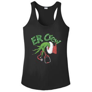 Er Crew Emergency Room Nurse Christmas Ladies PosiCharge Competitor Racerback Tank