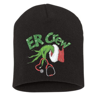 Er Crew Emergency Room Nurse Christmas Short Acrylic Beanie