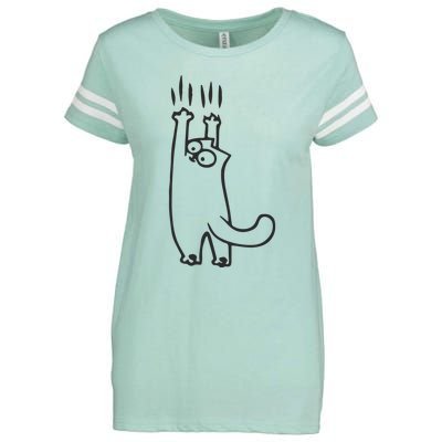 EMBROIDERED Cat Embroidered Animal Enza Ladies Jersey Football T-Shirt