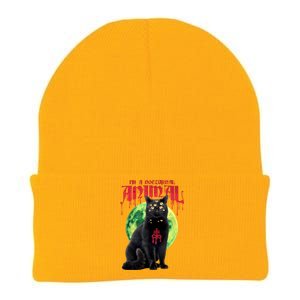 Evil Cat Knit Cap Winter Beanie