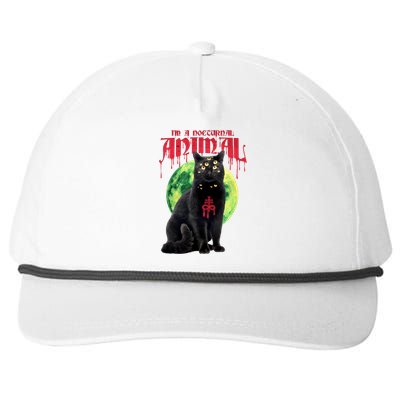 Evil Cat Snapback Five-Panel Rope Hat