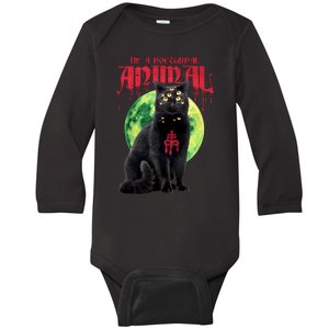 Evil Cat Baby Long Sleeve Bodysuit