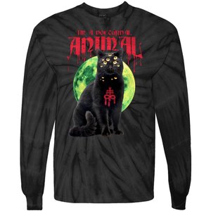 Evil Cat Tie-Dye Long Sleeve Shirt