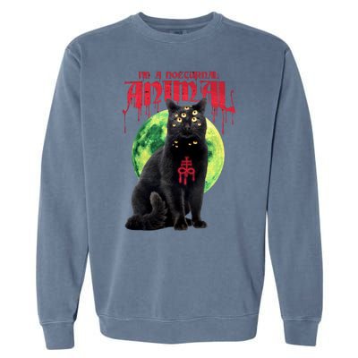 Evil Cat Garment-Dyed Sweatshirt