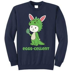 Eggs Cellent Easter T Rex Dinosaur Eggcellent Sweatshirt