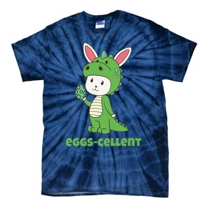 Eggs Cellent Easter T Rex Dinosaur Eggcellent Tie-Dye T-Shirt