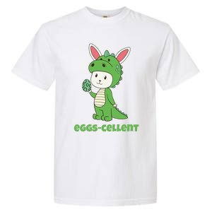 Eggs Cellent Easter T Rex Dinosaur Eggcellent Garment-Dyed Heavyweight T-Shirt