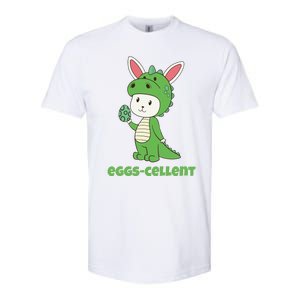 Eggs Cellent Easter T Rex Dinosaur Eggcellent Softstyle CVC T-Shirt