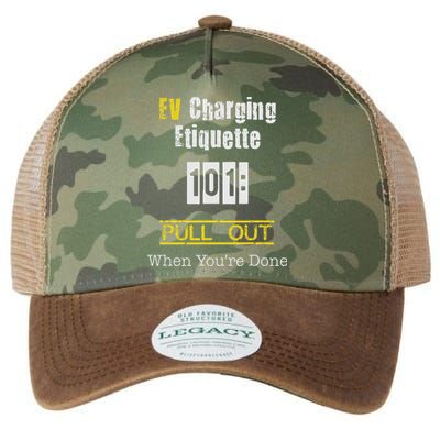 Ev Charging Etiquette Pull Out When YouRe Done Legacy Tie Dye Trucker Hat