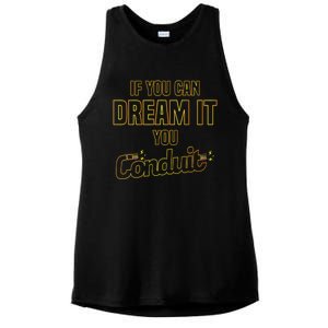 Electrician Conduit Electricity Pun Joke Funny Gift Ladies PosiCharge Tri-Blend Wicking Tank