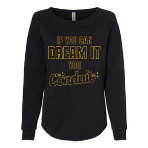 Electrician Conduit Electricity Pun Joke Funny Gift Womens California Wash Sweatshirt