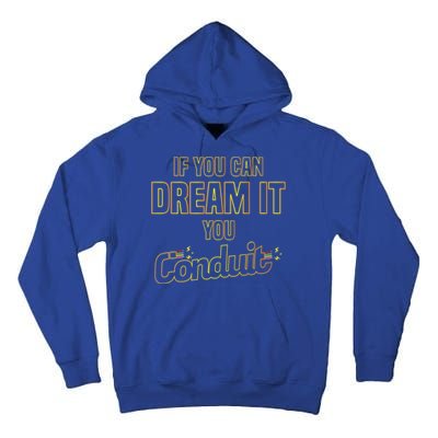 Electrician Conduit Electricity Pun Joke Funny Gift Tall Hoodie