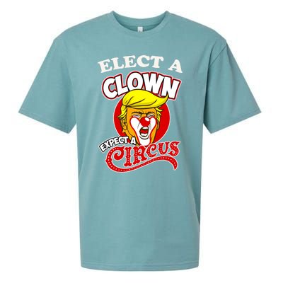 Elect Clown Expect A Circus Dump Trump! Elect A Clown Sueded Cloud Jersey T-Shirt