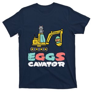 Eggs Cavator Easter Bunny Excavator Cute Boy T-Shirt