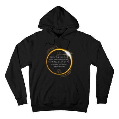 Epic Cosmic Eclipse Surprise Birthday Bash Print Hoodie