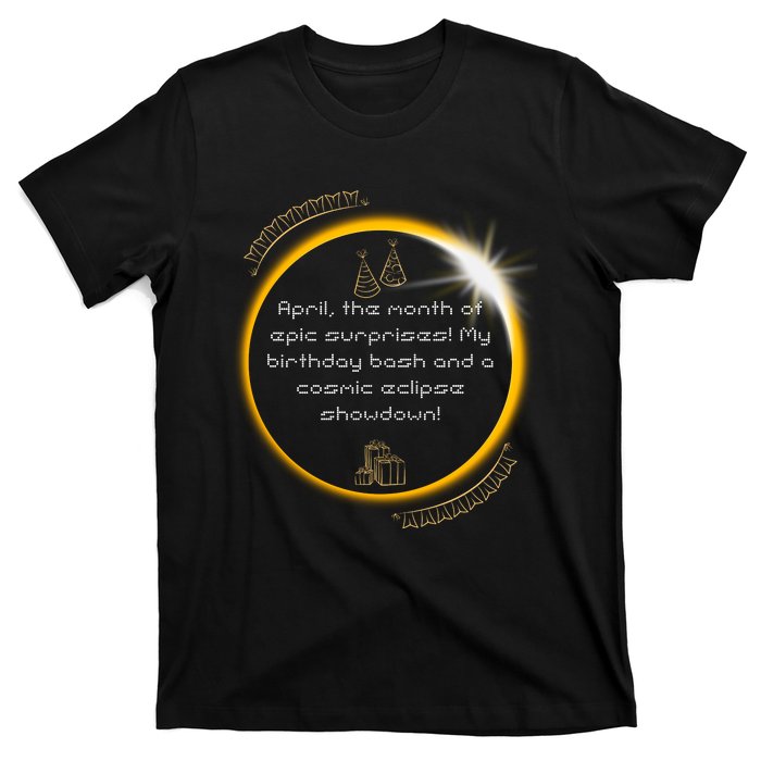 Epic Cosmic Eclipse Surprise Birthday Bash Print T-Shirt